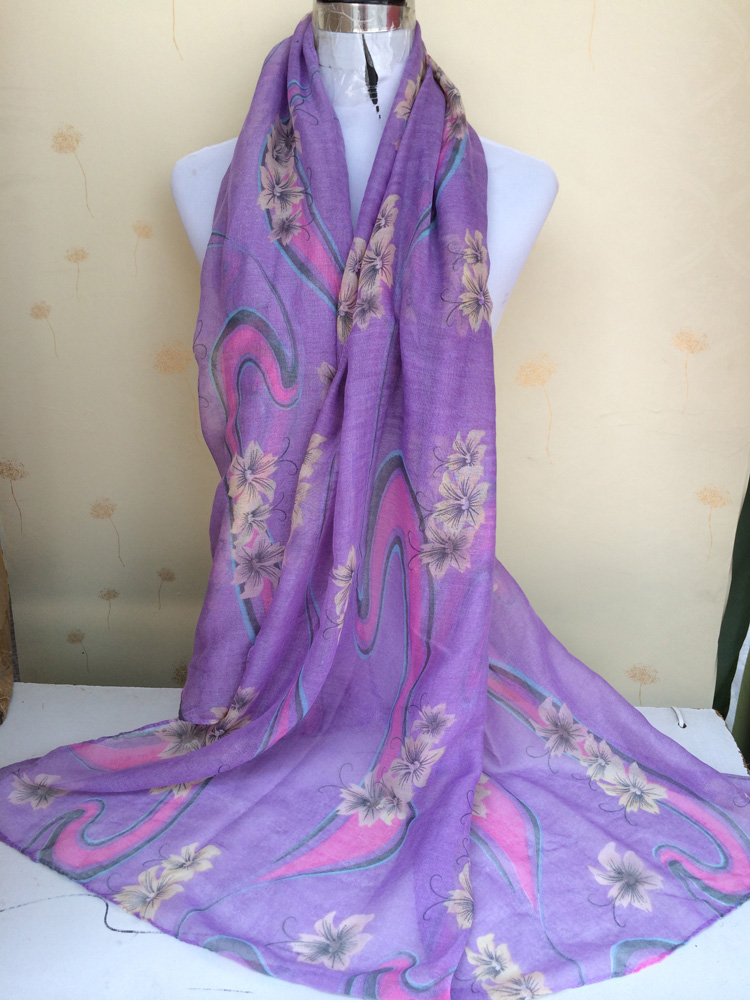 Ribbons printed women's scarves wholesale