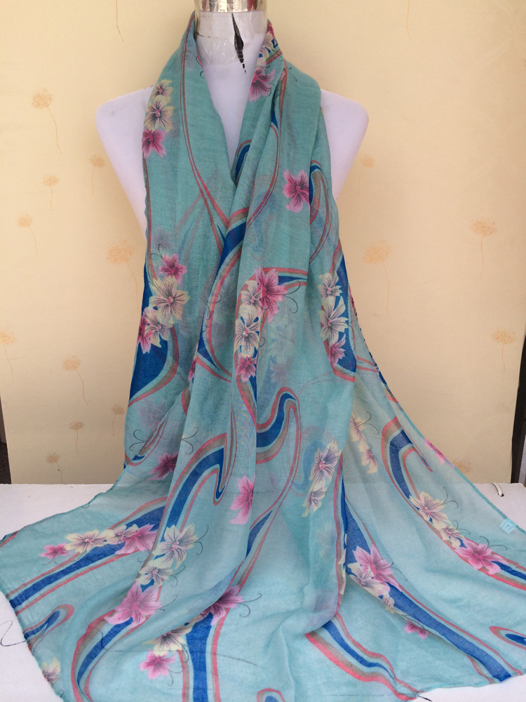 Ribbons printed women's scarves wholesale