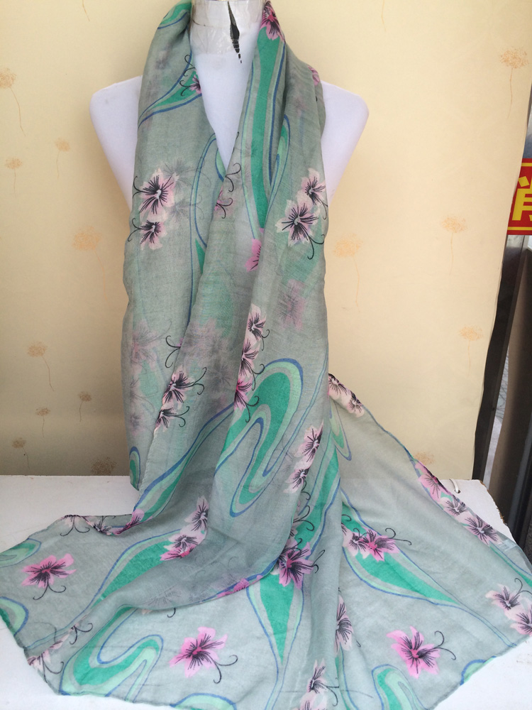 Ribbons printed women's scarves wholesale