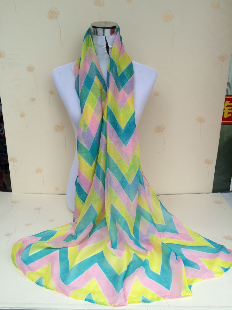 Wavy women knit scarf scarves wholesale