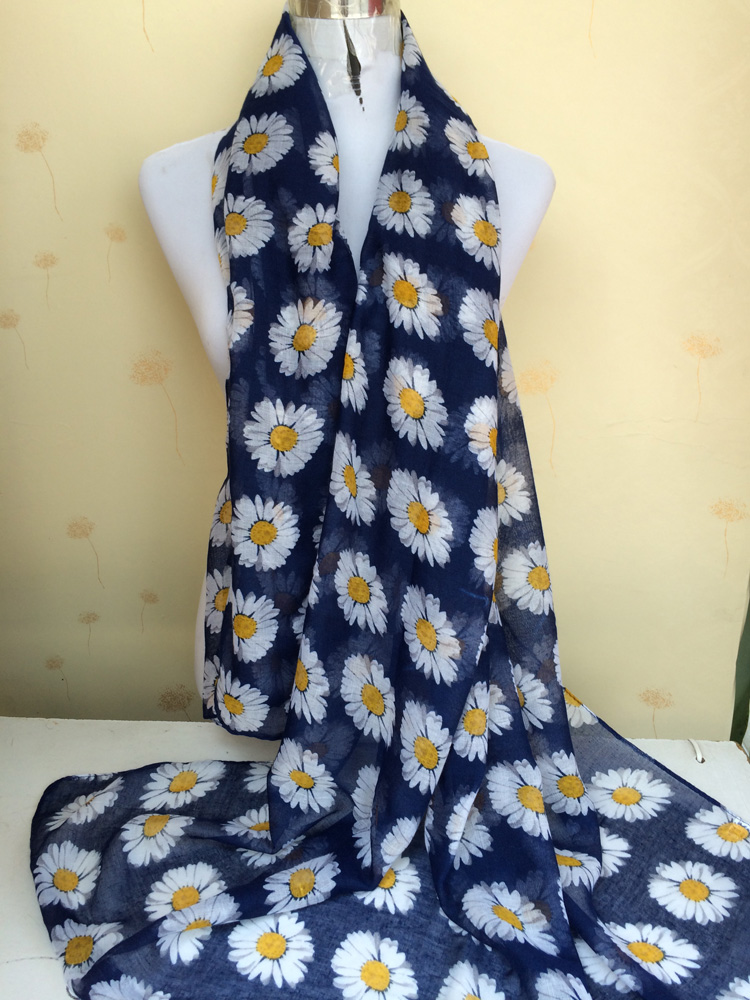 Fashion daisy female models scarves wholesale 