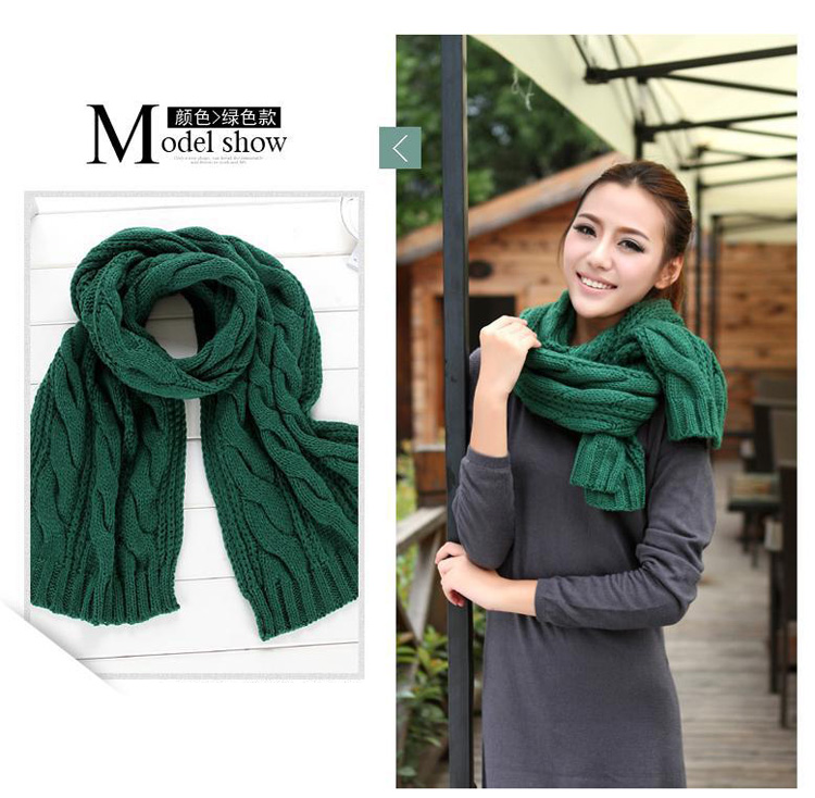 Couple twist wool scarf scarves