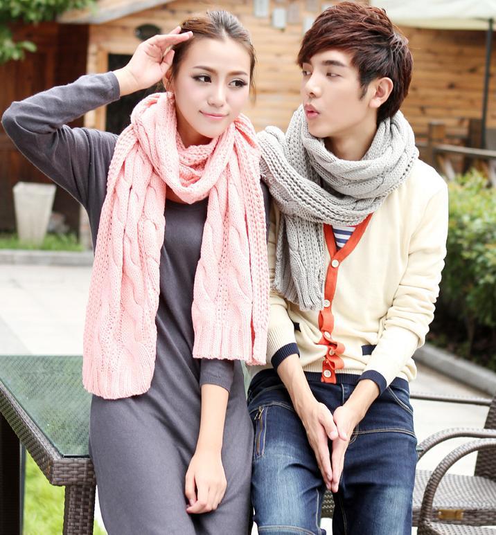 Couple twist wool scarf scarves