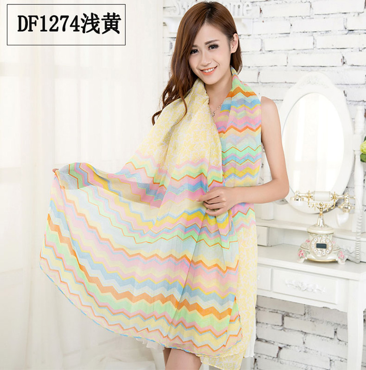 Sexy vintage long cotton scarves women