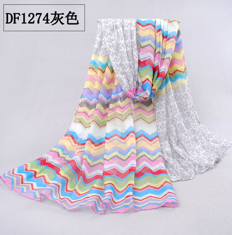 Sexy vintage long cotton scarves women