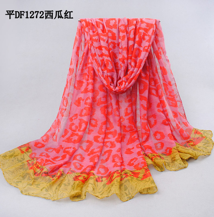 Leopard cotton scarf dress
