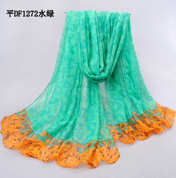 Leopard cotton scarf dress