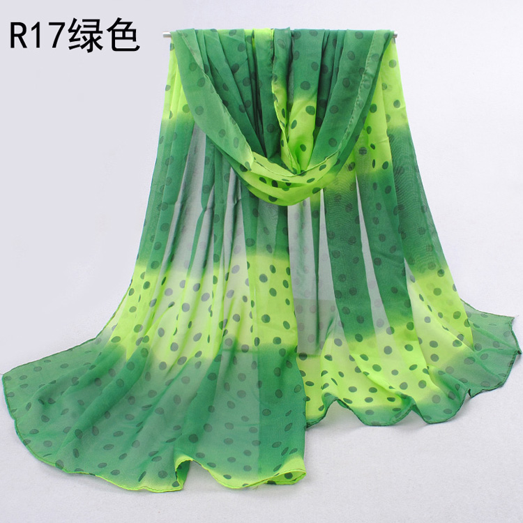 Dot patterned scarves fashion 