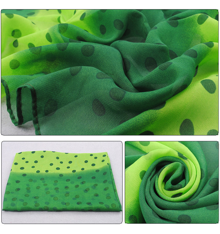 Dot patterned scarves fashion 