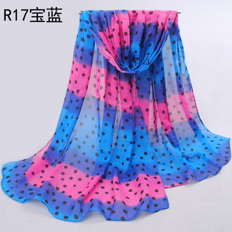 Dot patterned scarves fashion 
