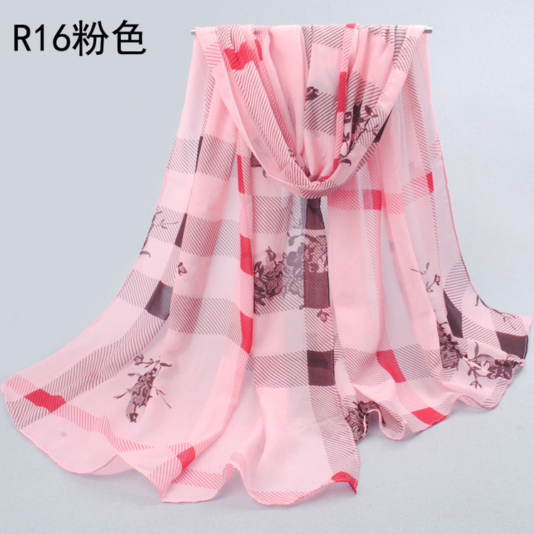 wholesale flower plaid wrap scarf