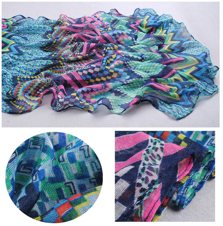 Women summer diamond pattern beach towel