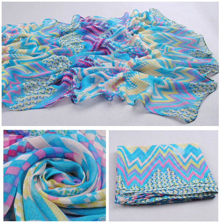 Women summer diamond pattern beach towel
