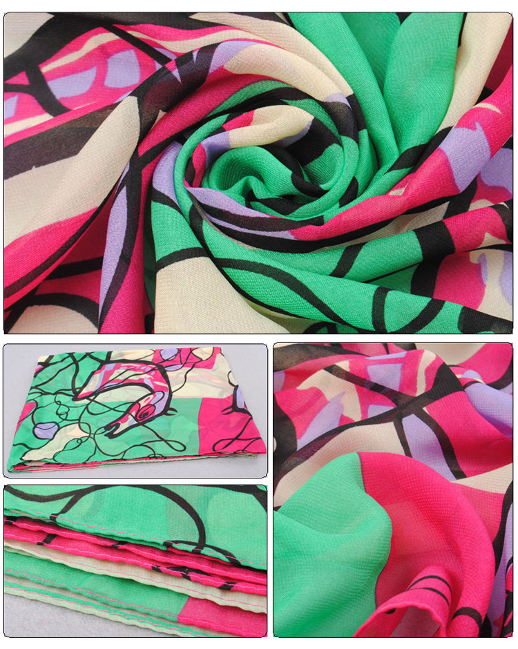 Large scarf beach french scarves