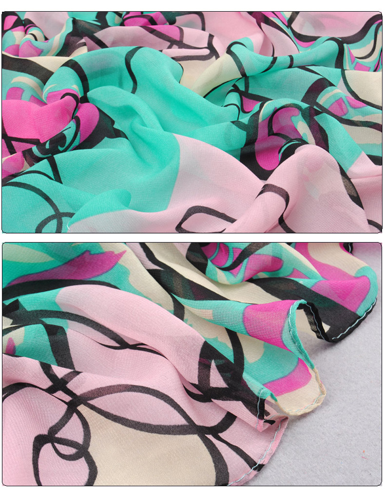 Large scarf beach french scarves