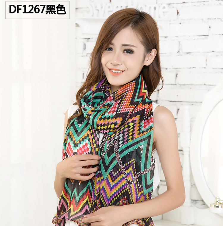 Women summer diamond pattern beach towel