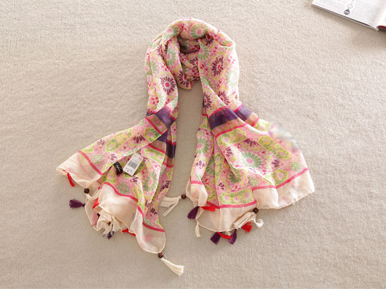 Ethnic floral ladies scarves