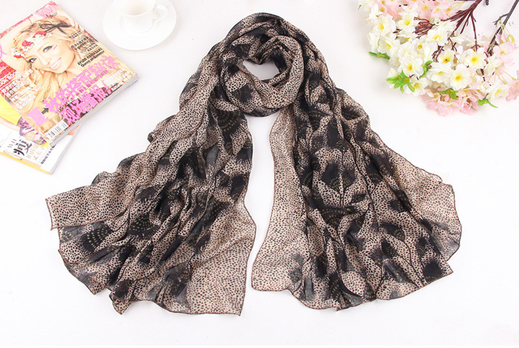 Floral voile fashion scarves shawl