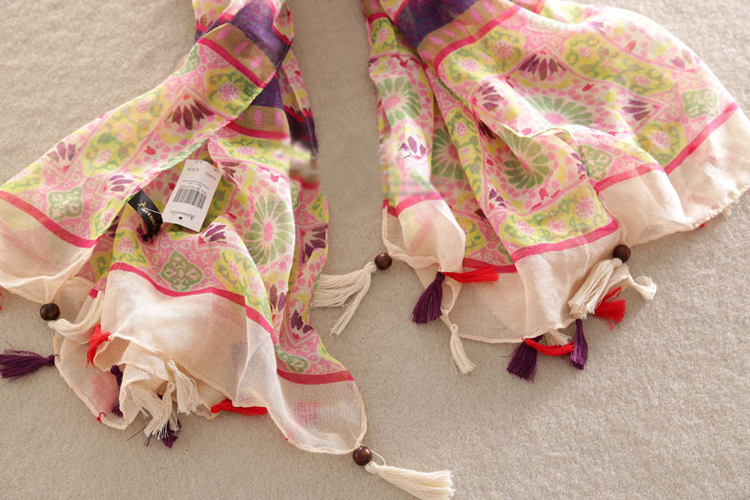 Ethnic floral ladies scarves