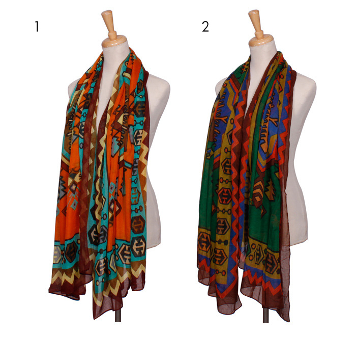 Indian totem snood scarf