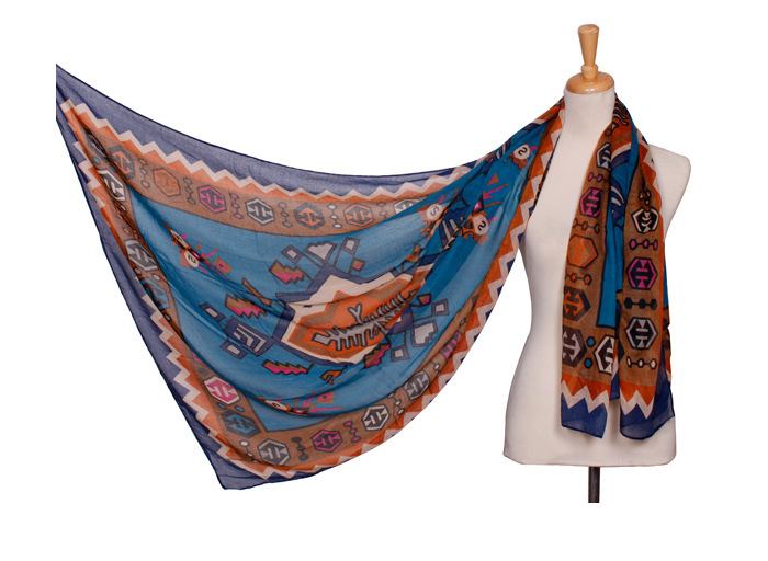 Indian totem snood scarf