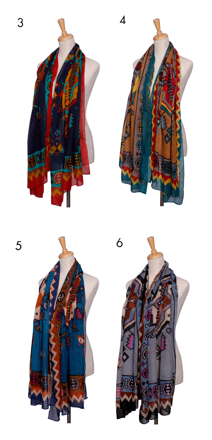 Indian totem snood scarf
