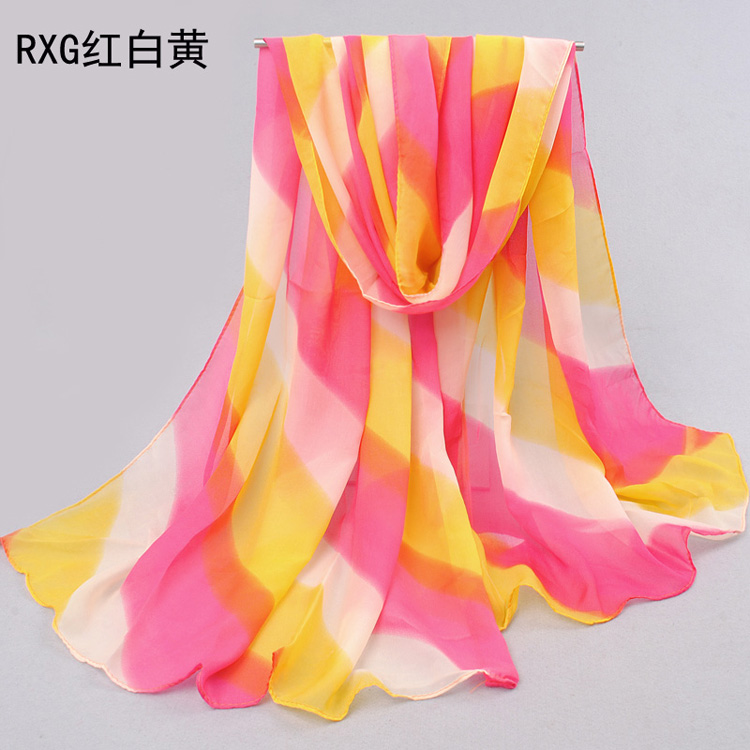 Colored stripes scarf accessories