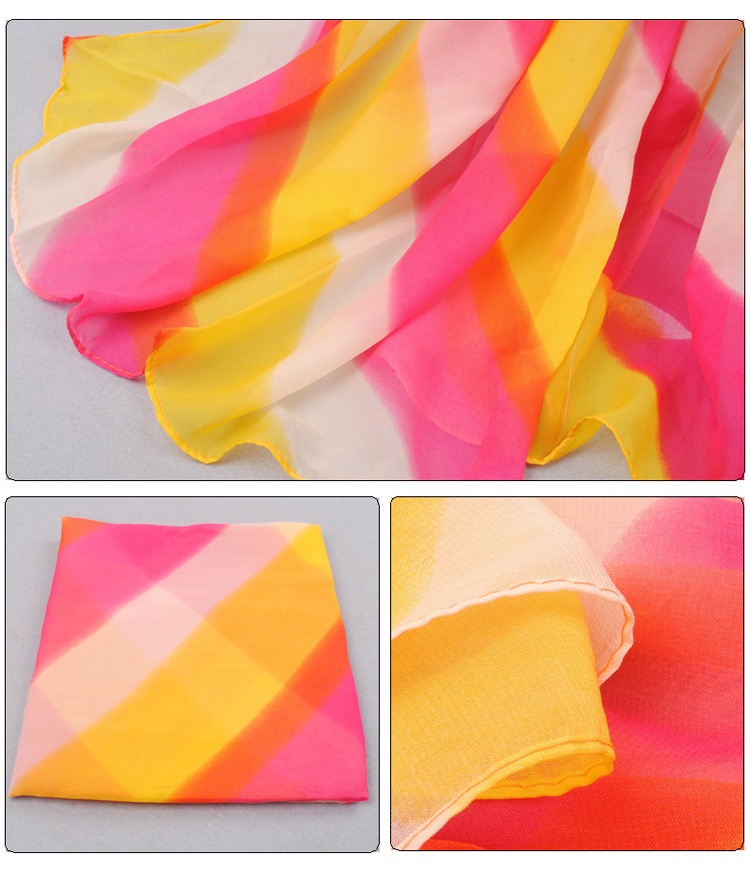 Colored stripes scarf accessories