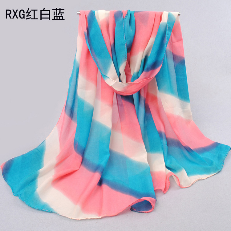 Colored stripes scarf accessories