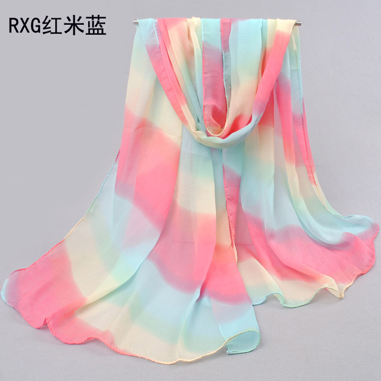 Colored stripes scarf accessories