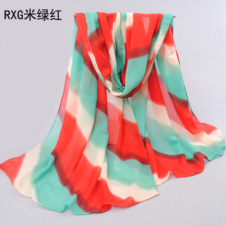 Colored stripes scarf accessories