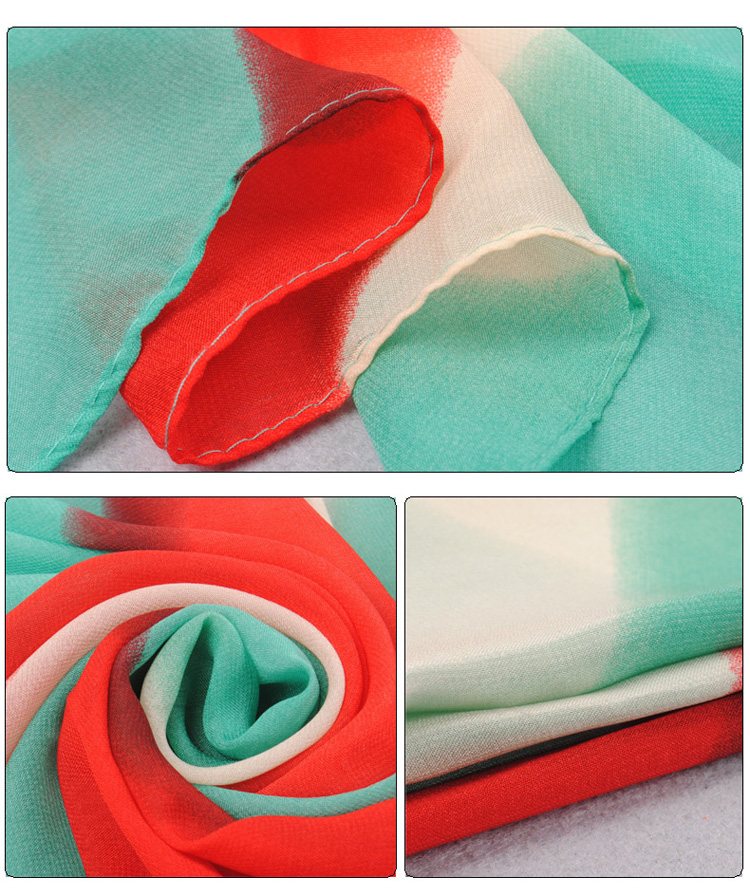 Colored stripes scarf accessories