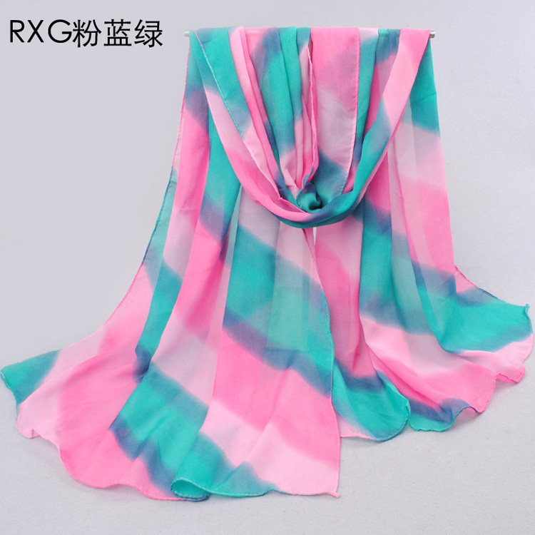 Colored stripes scarf accessories