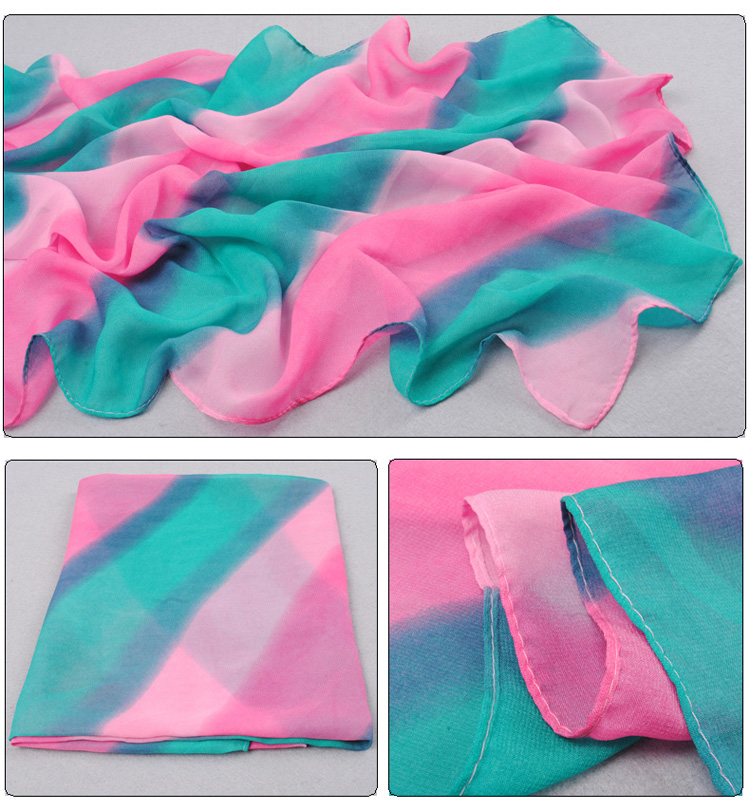 Colored stripes scarf accessories