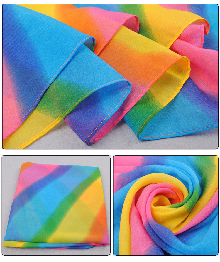 Colored stripes scarf accessories