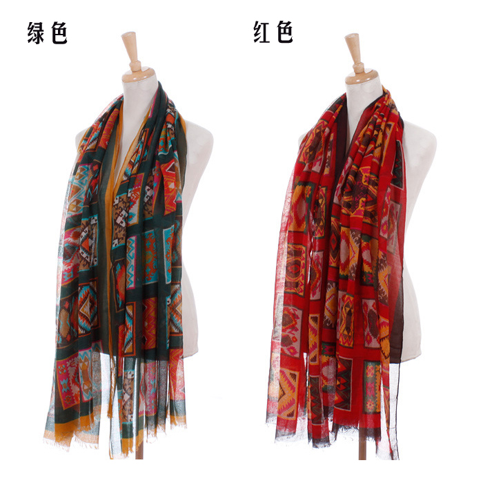 Winter plaid custom scarves