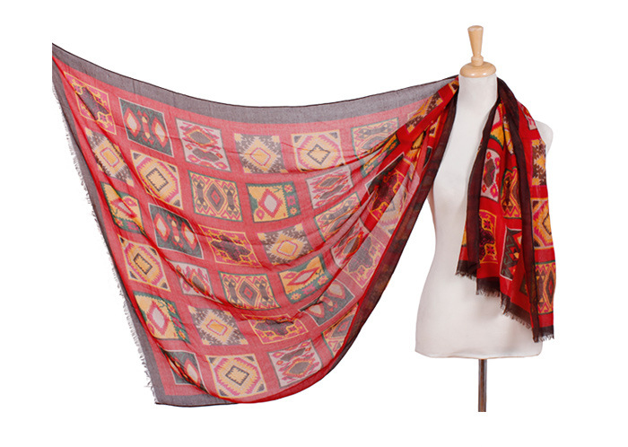 Winter plaid custom scarves