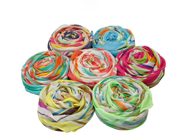 Sexy striped circle scarves