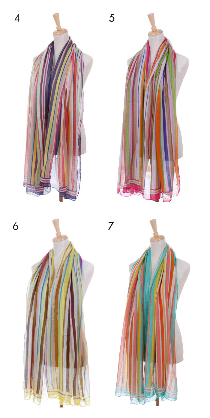 Sexy striped circle scarves