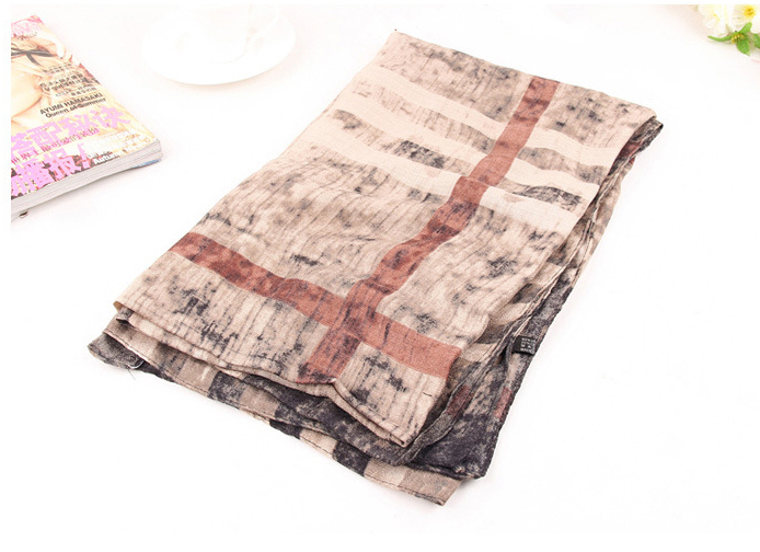 Square plaid graffiti pretty scarves