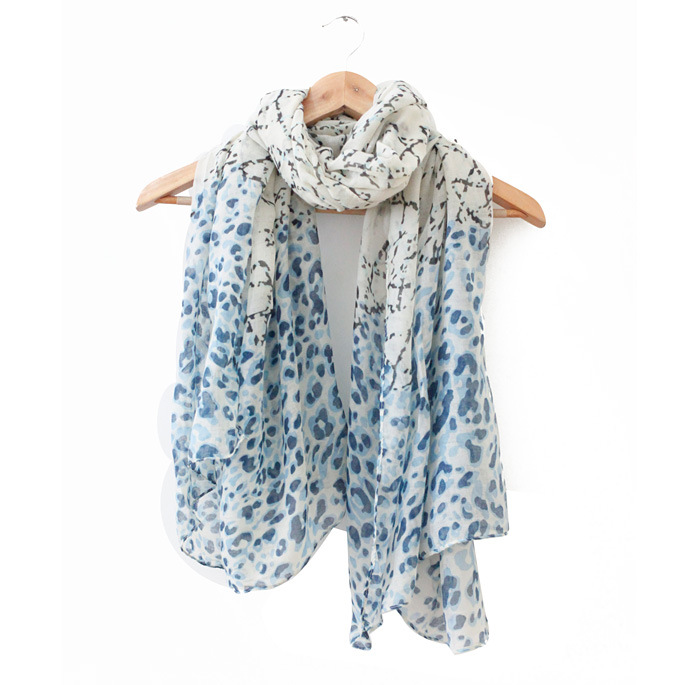 Pentagram leopard stitching scarf shawl