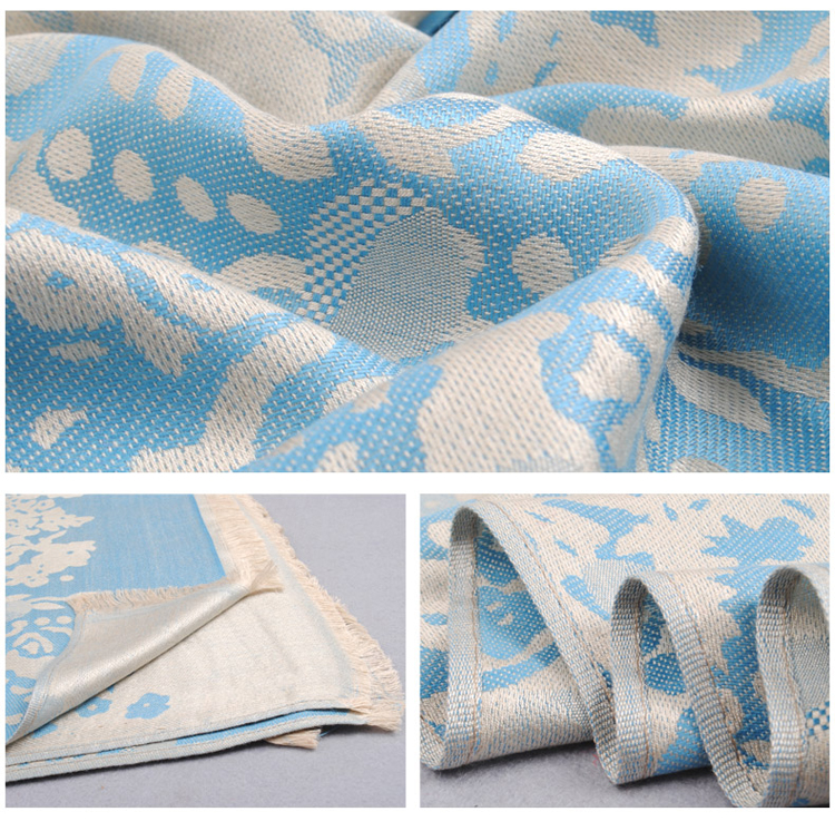 Pattern printing warm scarf 