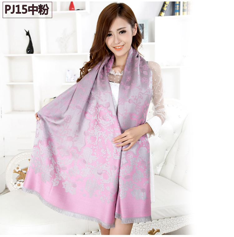 Pattern printing warm scarf 