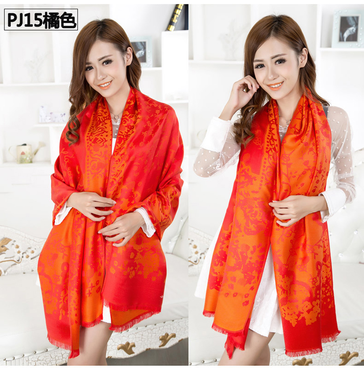 Pattern printing warm scarf 