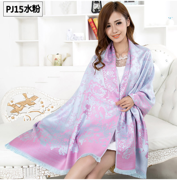 Pattern printing warm scarf 
