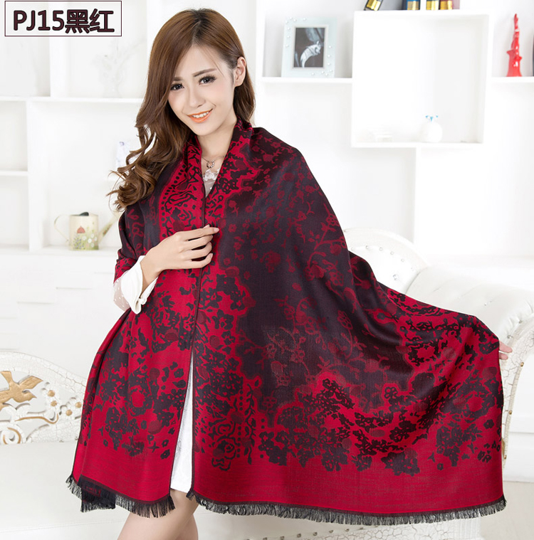 Pattern printing warm scarf 