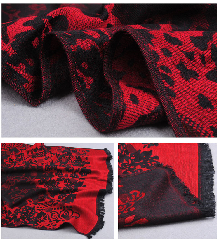 Pattern printing warm scarf 