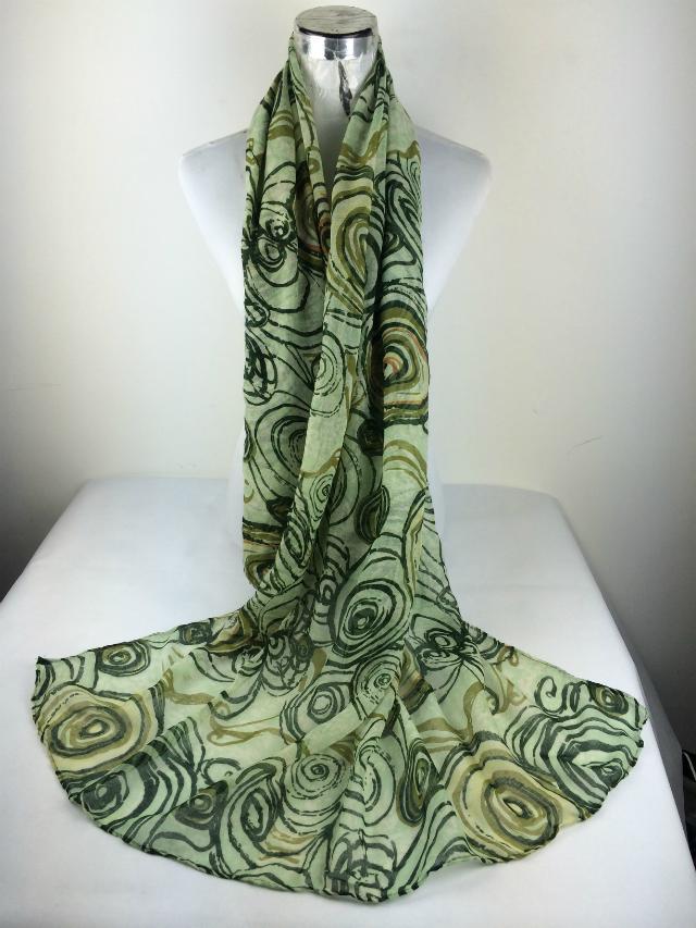 Circle pattern thin scarf wholesale 