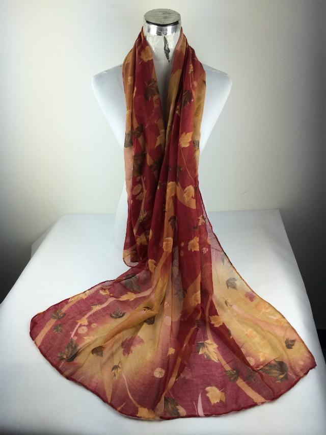 Maple leaf scarf knitting patterns 