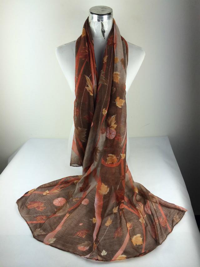 Maple leaf scarf knitting patterns 
